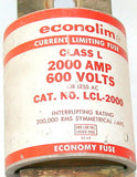 ECONOLIM 2000 AMP CURRENT LIMITING FUSE 600 VAC MODEL LCL-2000