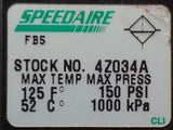 Speedaire 4Z034A Pneumatic Filter Regulator 1/2" NPT 150 PSI Max 125°F Max