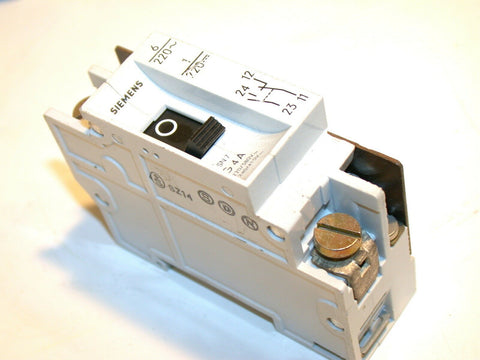 SIEMENS 4 AMP 1P CIRCUIT BREAKER DIN MOUNT 5SN7-G4A