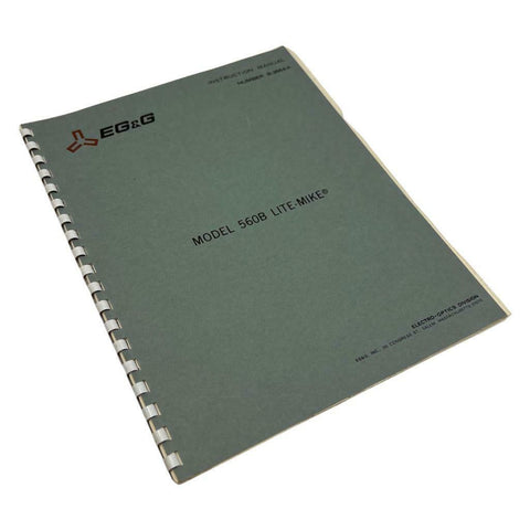 EG&G Model 560B Lite-Mike Instruction Manual