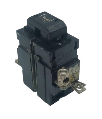 Bulldog 11260 2 Pole Pushmatic Circuit Breaker 120/240VAC