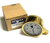 NoShok 25-300-600 Pressure Gauge 600 PSI 1/4" NPT Bottom Mount