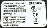 D-LINK DES-1105 5-PORT ETHERNET SWITCH BDES1105A....A1 WITH POWER ADAPTER