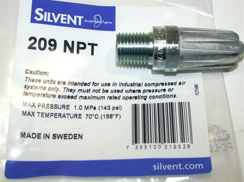Up to 2 New Silvent 1/4" Air Nozzles 209 NPT
