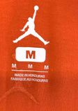 Nike Jordan Men's Now Serving All J's Orange Short Sleeve Shirt Size Medium
