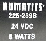 Numatics 081SA4004 Solenoid Valve 150psig Air 24VDC 0.26A With Coil 225-239B