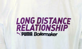 Puma Men's Long Distance Relationship Boilermaker White Short Sleeve Shirt Large