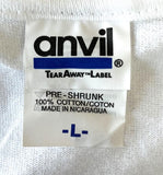 Anvil Men's Jonas Brothers Tour 2010 White Short Sleeve Shirt Size Large