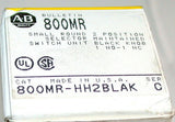 NEW ALLEN BRADLEY  2 POSITION SELECTOR SWITCH MODEL 800MR-HH2BLAK  (2 AVAILABLE)