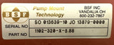 BSF 1102-320-X-5.88 Pump Mount Technology Pump Adapter