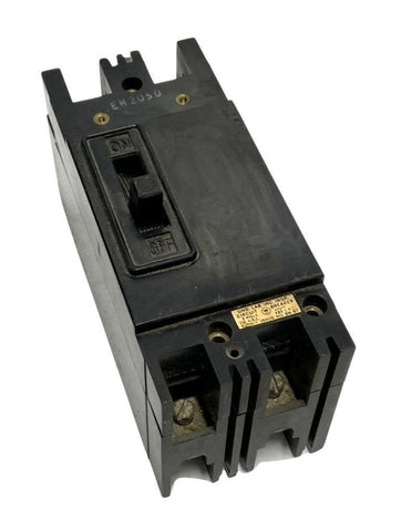 Westinghouse EH2050 2-Pole Circuit Breaker 50A 480VAC
