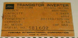 Toshiba  ESP-130  Transistor Inverter Variable Speed AC Drive 1 HP 0.75 KW