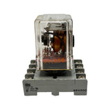 Potter & Brumfield KRP-11AN-12 Relay 12V 50/60Hz w/ Idec SR2P-06 Base