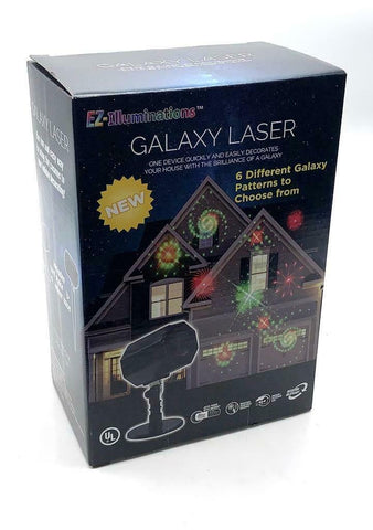EZ Illuminations Holiday Galaxy Laser Indoor/Outdoor Projector With 6 Patterns