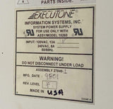 Executone 27840 System Power Supply For 15260 120VAC 13A 50/60Hz