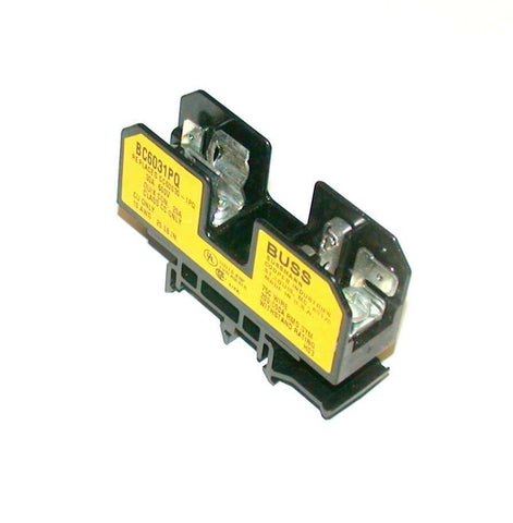 BUSSMAN   BC6031PQ  SINGLE POLE FUSE HOLDER W/DIN RAIL TAB 30 AMP 600 VAC