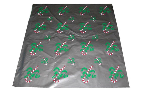 BRAND NEW LOT OF 2000 LARGE CANDY CANE CHRISTMAS GIFT BAGS 25" X 28.5" FREE SHIP