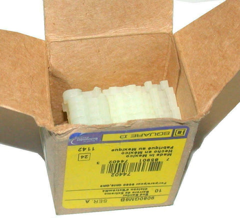 New Square D  9080GM6B  Box of 9 Terminal Block End Barriers