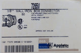 Appleton 7265 3/8" Malleable Iron Box Connector .625"-.468" Range - Box of (43)
