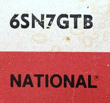 National Electronics 6SN7GTB Electronic Tube