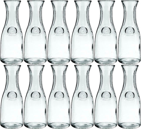 Anchor Hocking 139UR 4-1/8" x 11" Glass Glass Carafe Decanter 1 Liter - 12 Pack