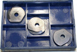Lot of 4 New Ingersoll Carbide 1" Diameter 1/2" Radius Inserts BCAA82R01 850