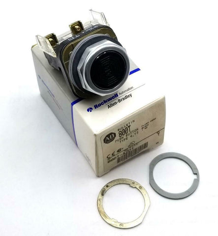 Allen Bradley 800T-A2D1 Black Flush Push Button 1 N.O. (2 Available)