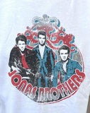 Anvil Men's Jonas Brothers Tour 2010 White Short Sleeve Shirt Size Large