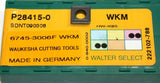 Lot of 4 Walter Waukeshaw Carbide Indexable Milling Inserts P28415-0 WKM