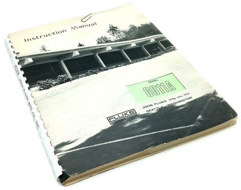 Fluke Model 6011A Synthesized Signal Generator Instruction Manual