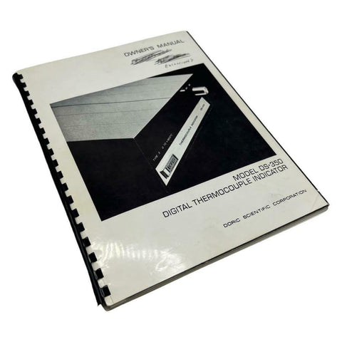 Doric DS-350 Digital Thermocouple Indicator Owner's Manual
