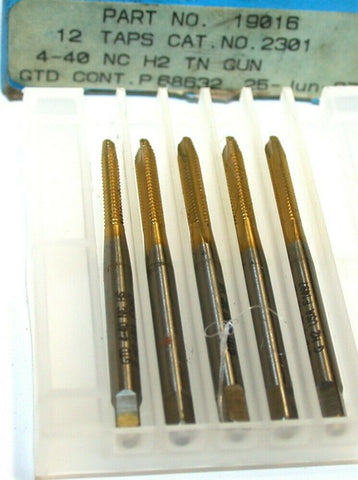 Lot of 5 New Greenfield 4-40 NC H2 2 Flute TiCN Plug Taps 19016
