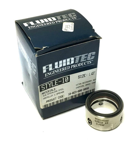 NEW FLUIDTEC STYLE-10 STAINLESS STEEL MECHANICAL SEAL 1.437"