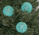 New Set of 3 Illuminated Sparkle Snowballs by Valerie Parr Hill Lighted W/Timer