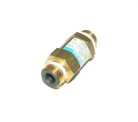 FESTO  11690 H-3/8  CHECK INLINE VALVE 3/8 NPT 0.4-12 BAR  5.8-174 PSI