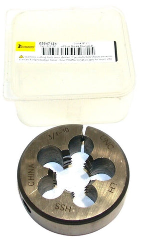 Interstate Adjustable 3/4"-10 UNC HSS 2" OD Left Hand Thread Die 03847134