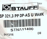 Stauff STNA11400 Tube Clamp SP-321,3-PP-DP-AS-U-W4#K (10 Available)