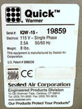 Sealed Air Corp. 19859 Quick Warmer 115 Volts Single phase 2.5 Amps