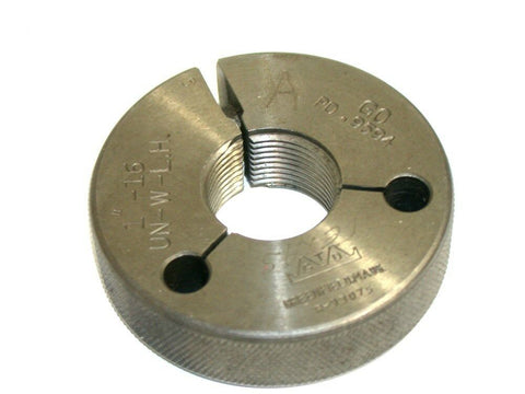 GREENFIELD GO LEFT HAND THREAD RING GAGE 1"-16 UN-W-L.H.