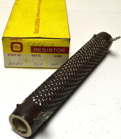 NEW OHMITE 2524  20 OHM 300 WATT RESISTOR