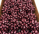 Brizzolari Premium 3-1/2" Burgundy Star Gift Bow 3/8" Ribbon 29 Loop 48 Count