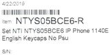 Nortel NTYS05BCE6 IP Phone 1140E NTYS05 NTYS05BCE6-R 1483573