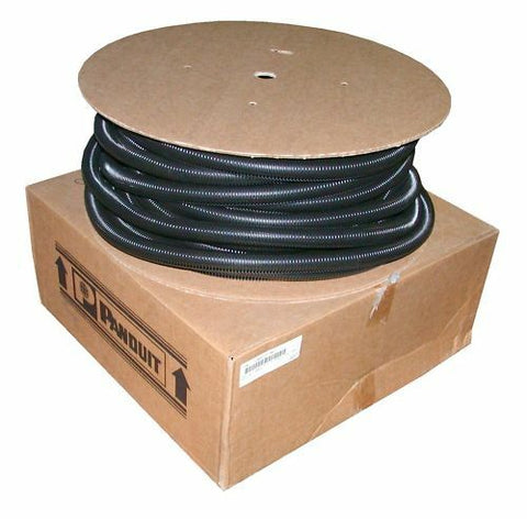 PANDUIT 1" BLACK WIRE CORRUGATED TUBING 100FT CLT100F-C20   (35 AVAILABLE)