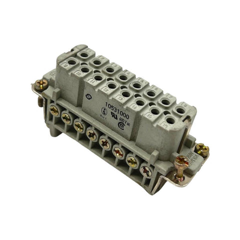 Harting H-A16B Female Connector Insert 600VAC 10531000