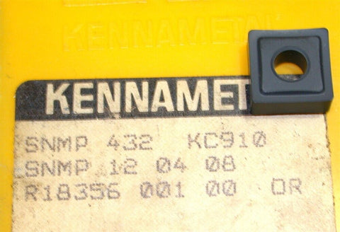 Lot of 10 Kennametal Kenloc Indexable Carbide Turning Inserts SNMP 432 KC910