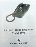 Cortelco 219200-V0E-27F Patriot II Black Single Line Corded Desk Telephone