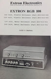 Extron RGB 108 Analog ECL Computer-Video Interface User's Manual