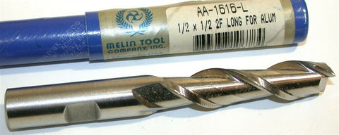 Melin 7/16" Diameter1/2" Shank 2 Flute HSS End Mills AA-1614-L New