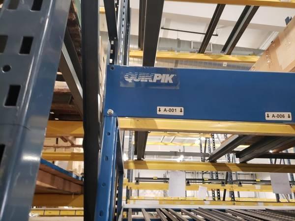QuikPik Gravity Flow Racking Carton Rack System 8' x 8' x 86