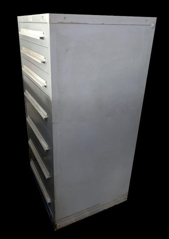 Vidmar Style 7 Drawer Industrial Tool Cabinet 30" x 27.5" x 59"